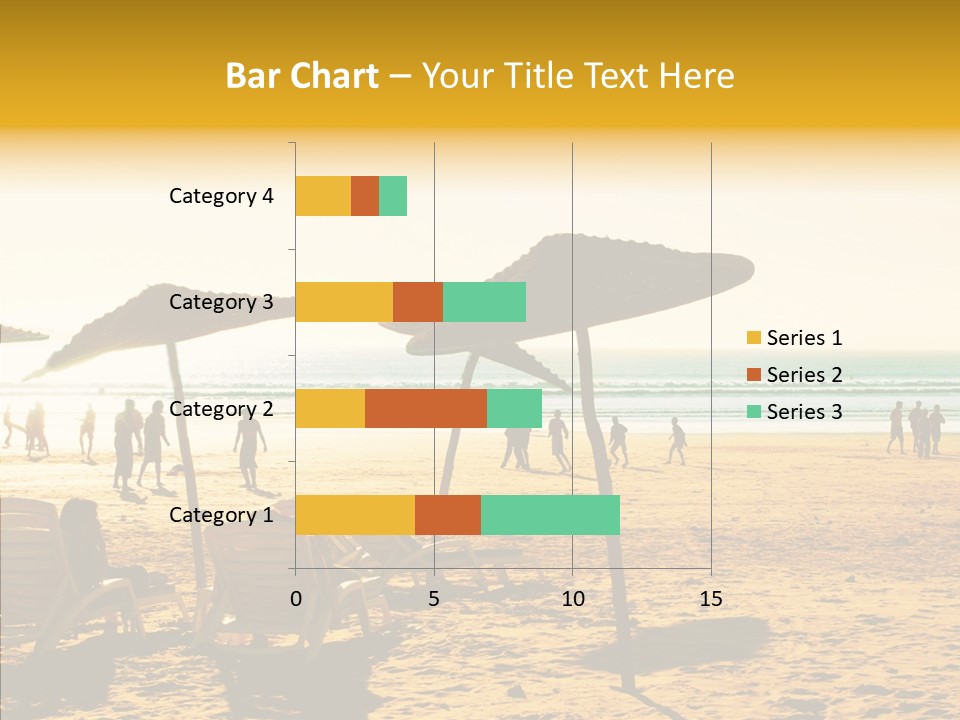 Water Leisure Shadow PowerPoint Template