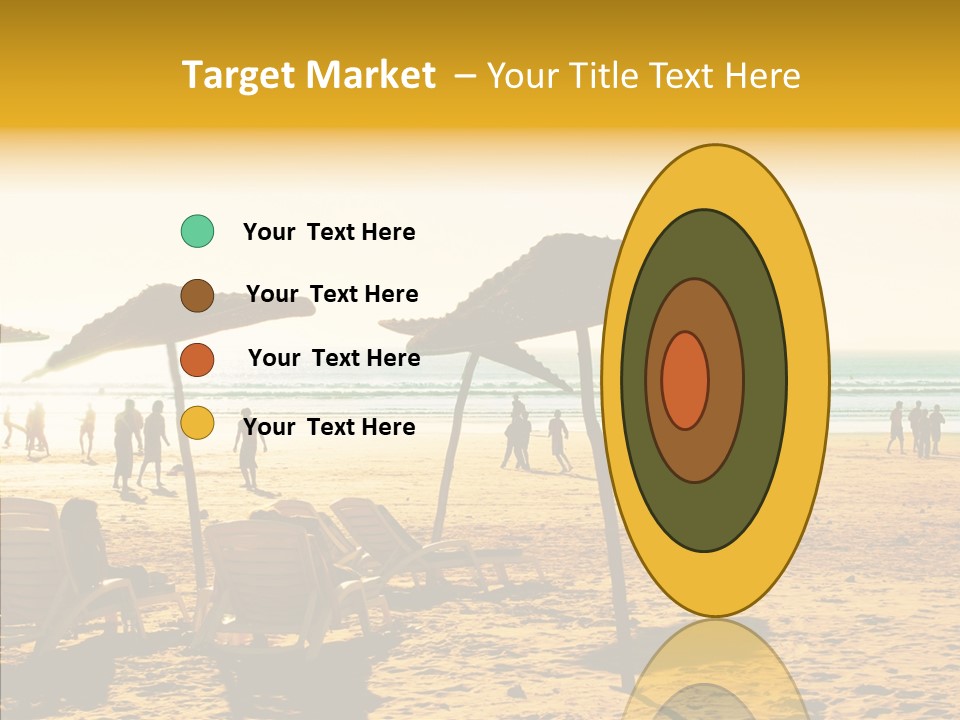 Water Leisure Shadow PowerPoint Template