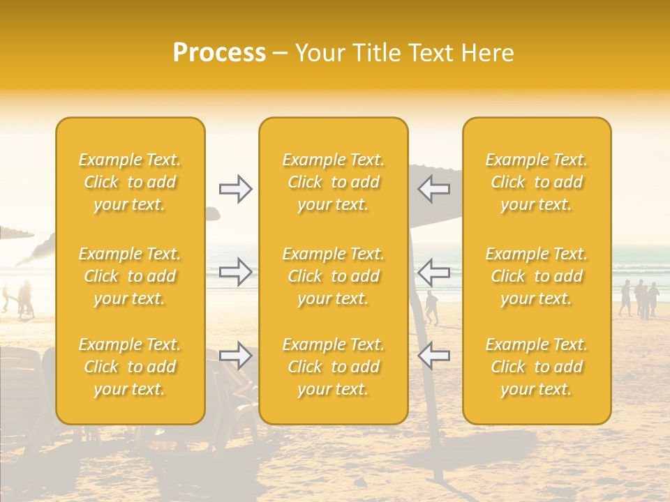 Water Leisure Shadow PowerPoint Template