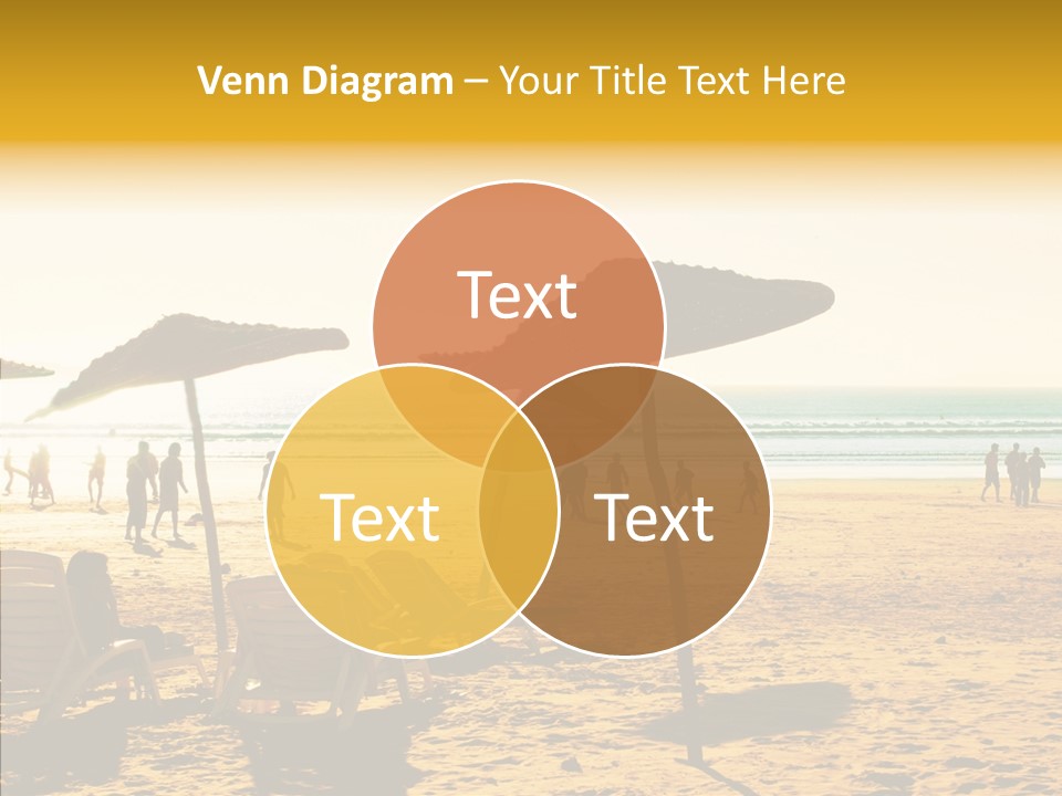 Water Leisure Shadow PowerPoint Template