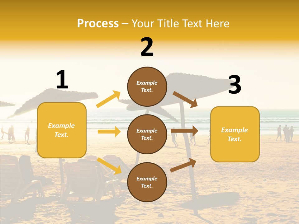 Water Leisure Shadow PowerPoint Template