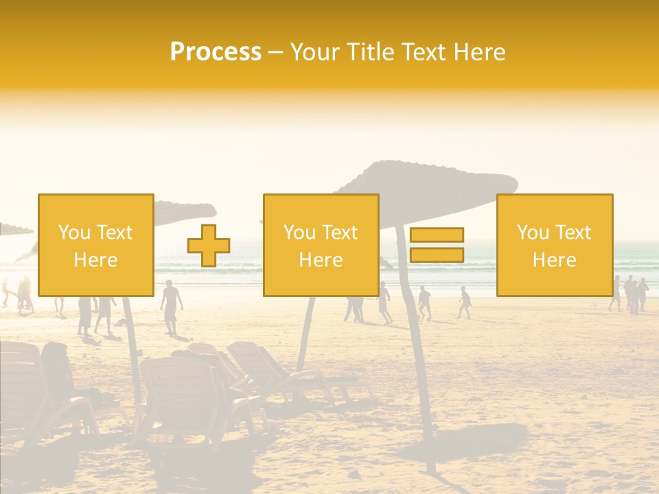 Water Leisure Shadow PowerPoint Template