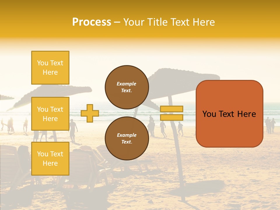Water Leisure Shadow PowerPoint Template
