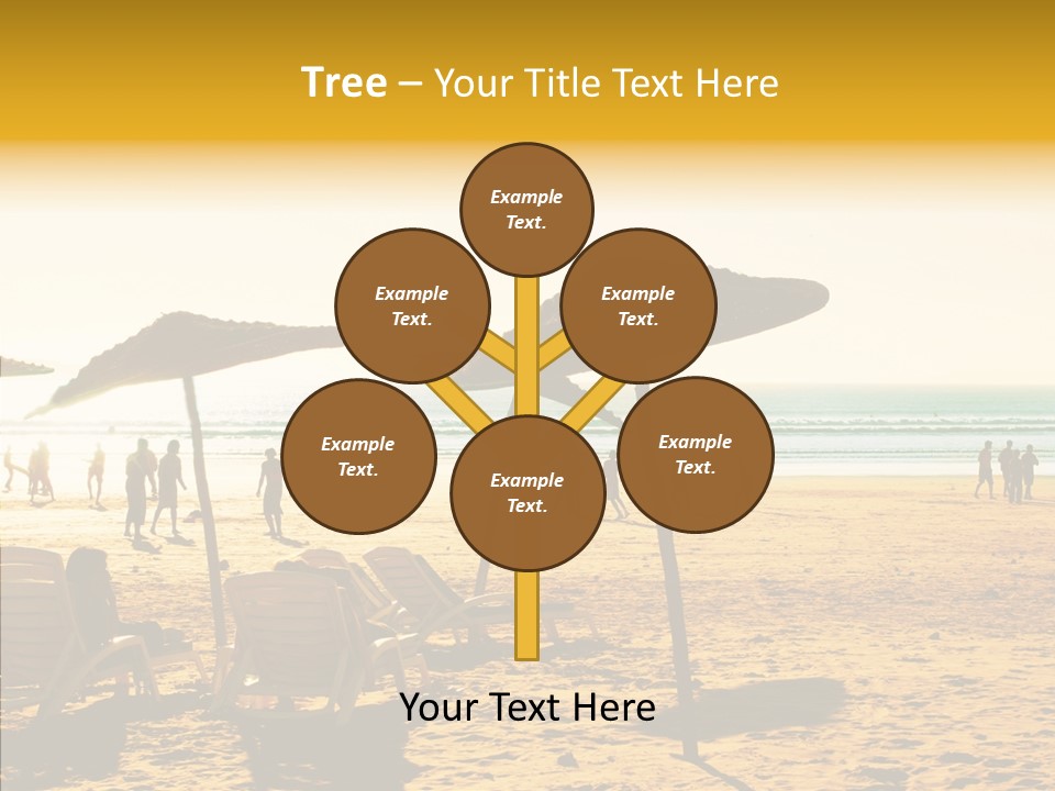 Water Leisure Shadow PowerPoint Template