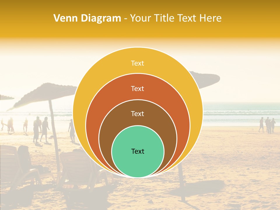 Water Leisure Shadow PowerPoint Template