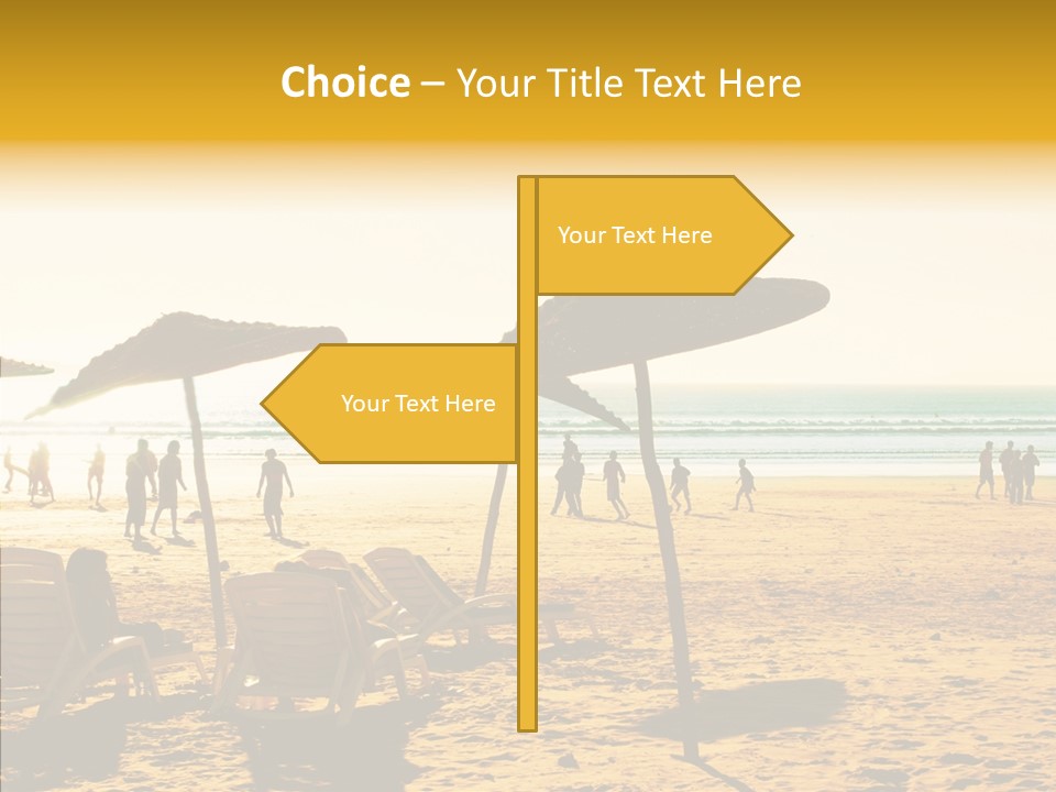 Water Leisure Shadow PowerPoint Template