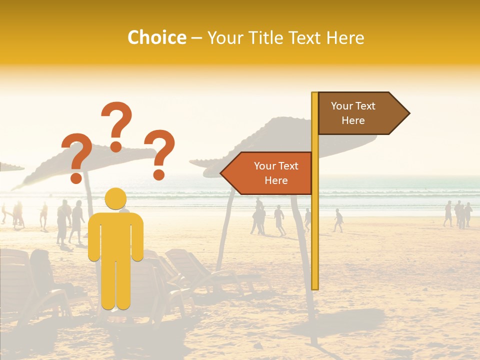 Water Leisure Shadow PowerPoint Template