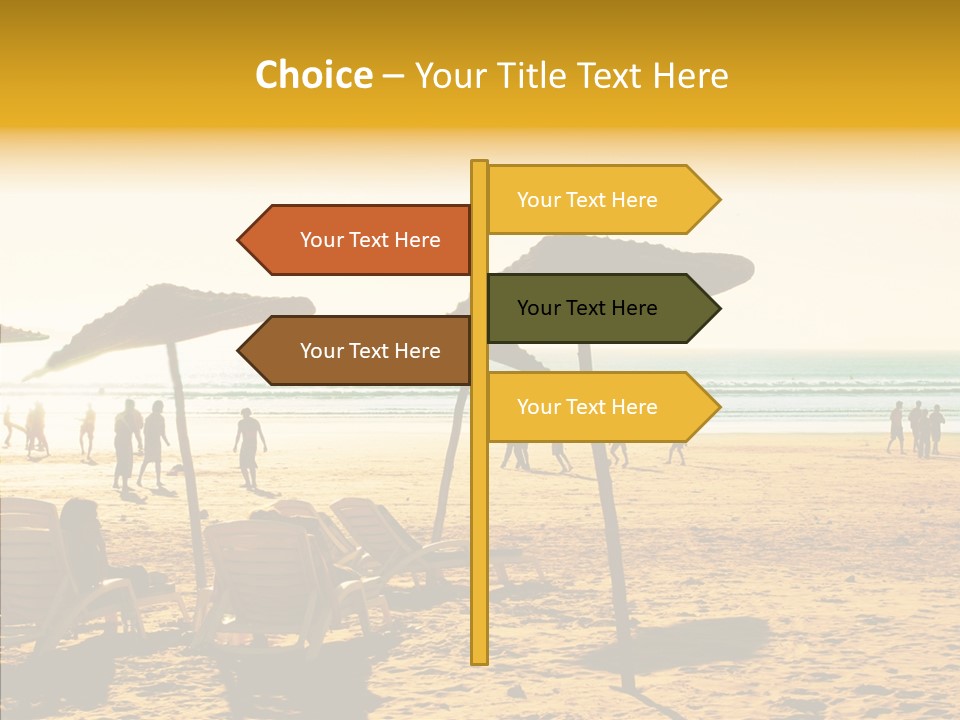 Water Leisure Shadow PowerPoint Template