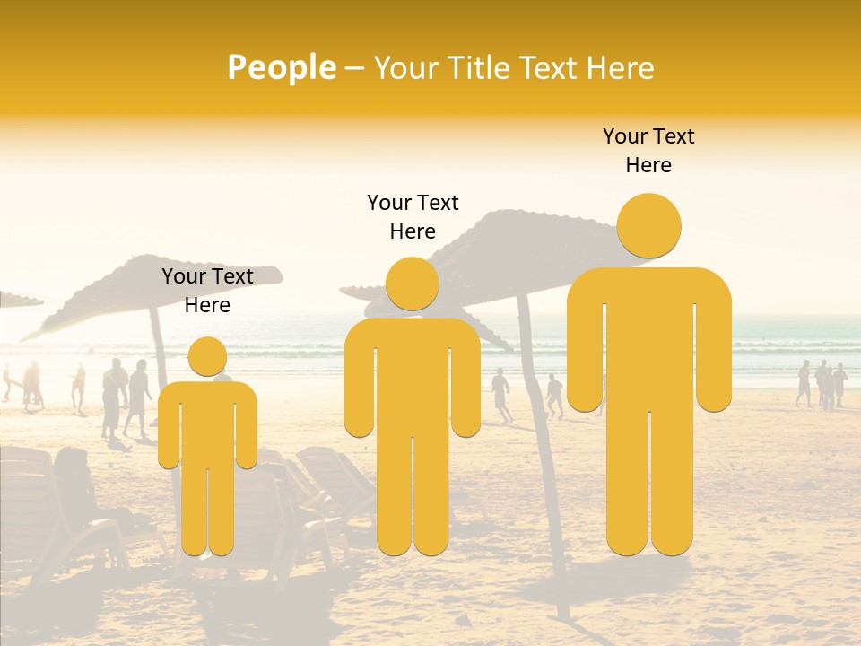 Water Leisure Shadow PowerPoint Template