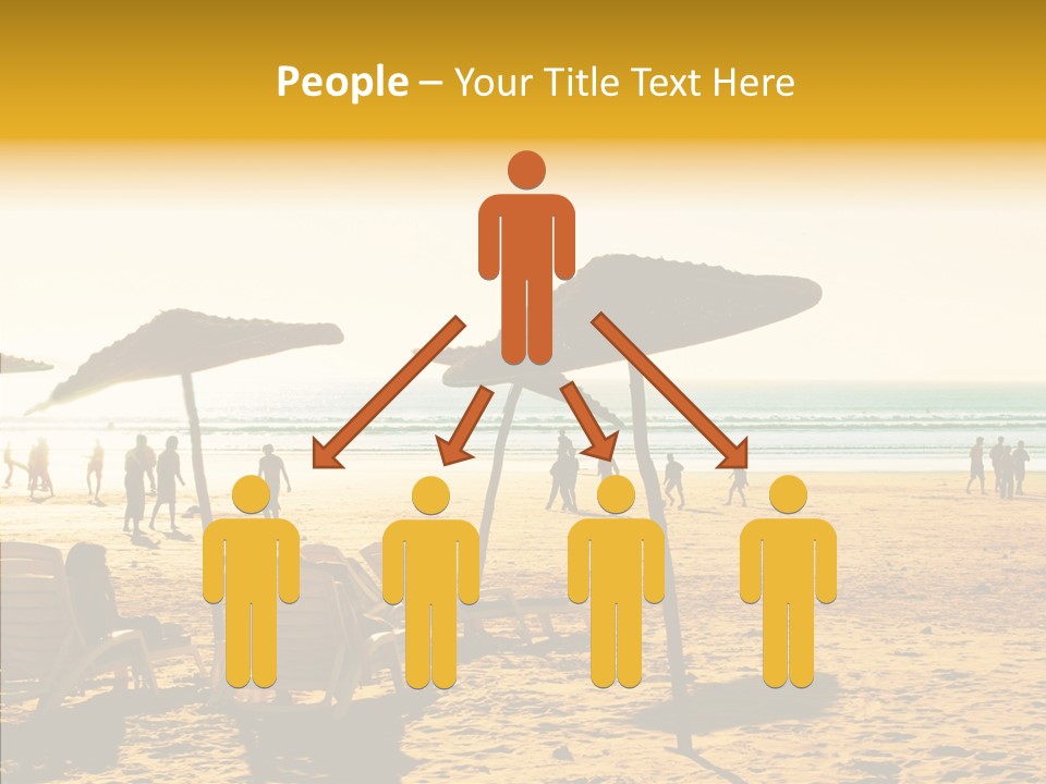 Water Leisure Shadow PowerPoint Template