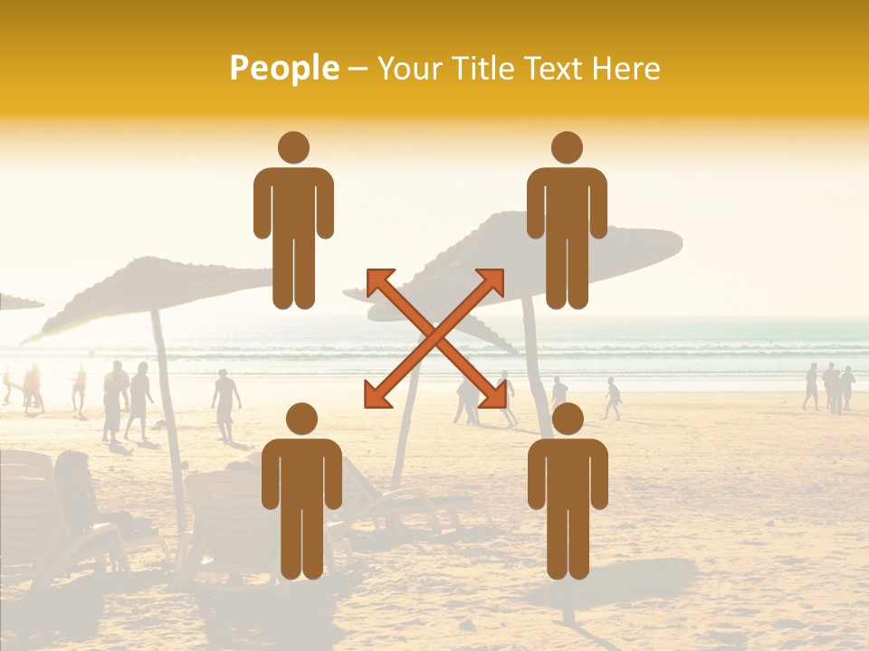 Water Leisure Shadow PowerPoint Template