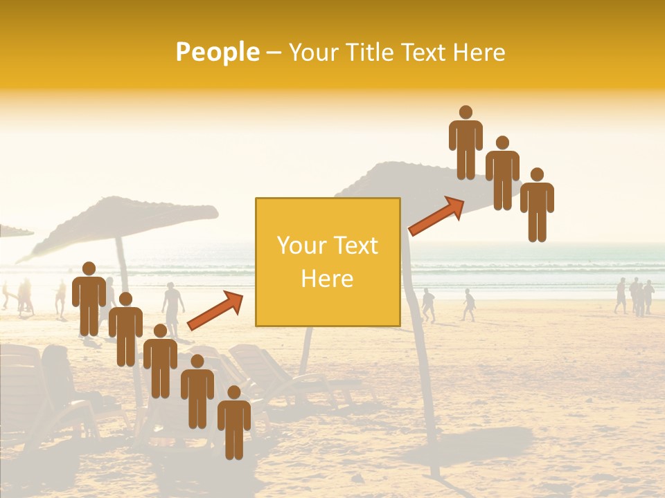 Water Leisure Shadow PowerPoint Template