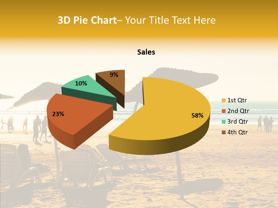 Water Leisure Shadow PowerPoint Template