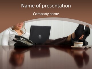 Table Conference Humorou PowerPoint Template