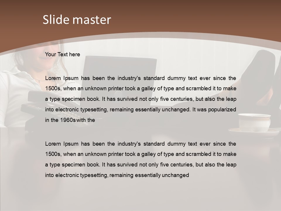 Table Conference Humorou PowerPoint Template