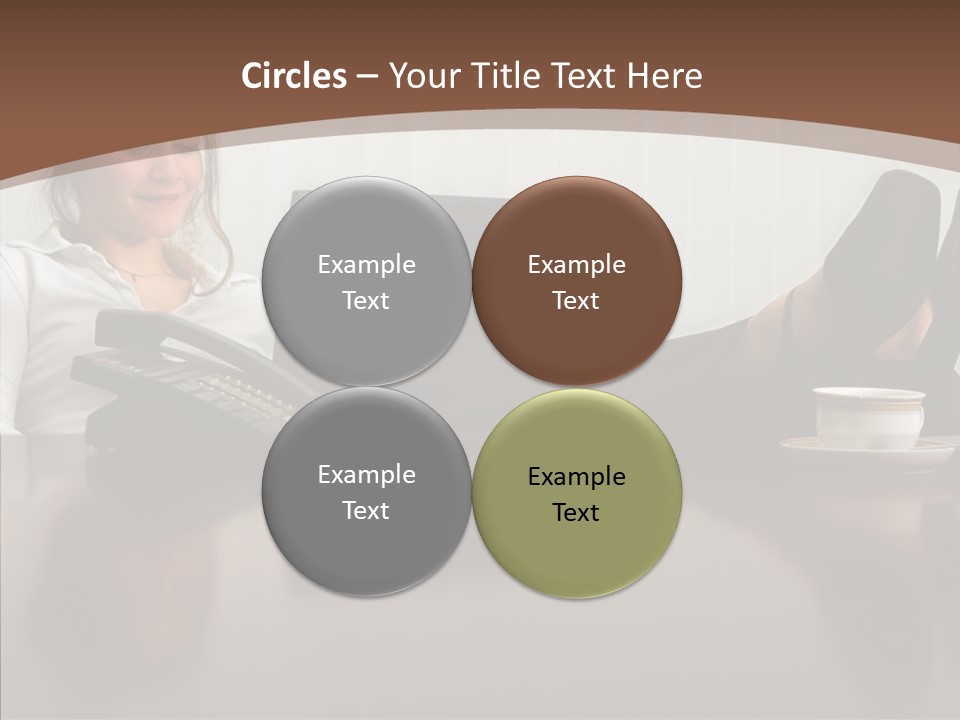 Table Conference Humorou PowerPoint Template