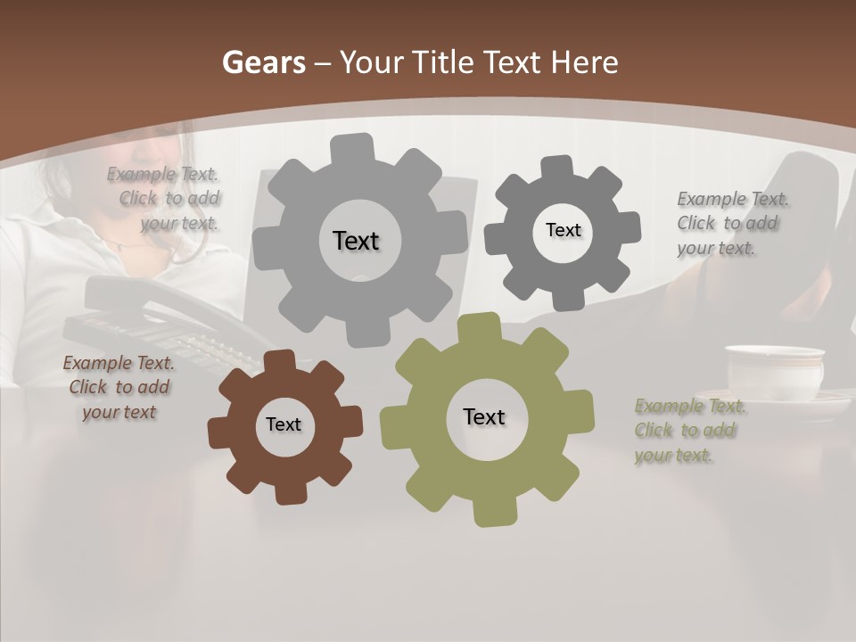 Table Conference Humorou PowerPoint Template