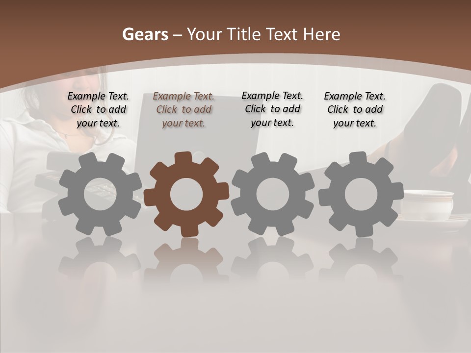 Table Conference Humorou PowerPoint Template