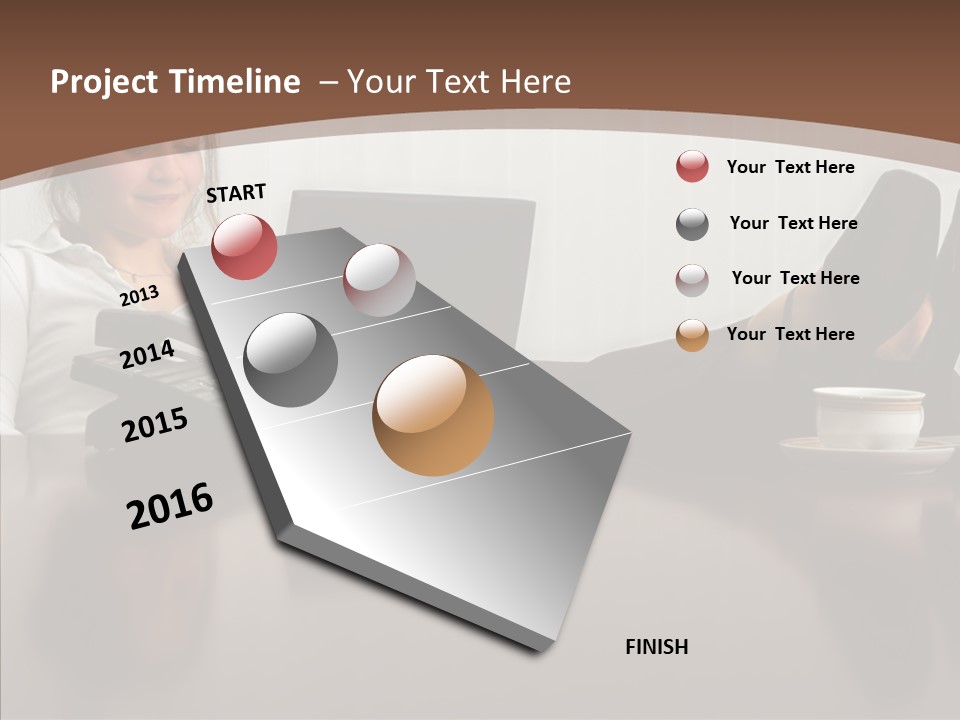 Table Conference Humorou PowerPoint Template