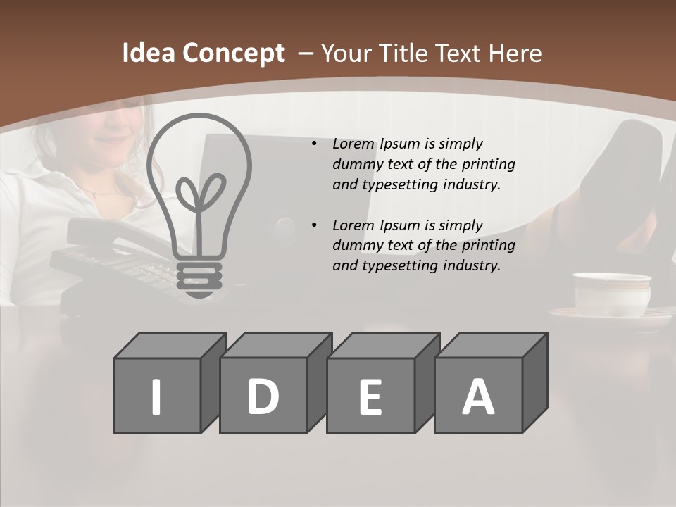 Table Conference Humorou PowerPoint Template