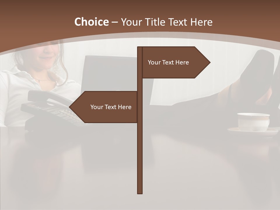 Table Conference Humorou PowerPoint Template