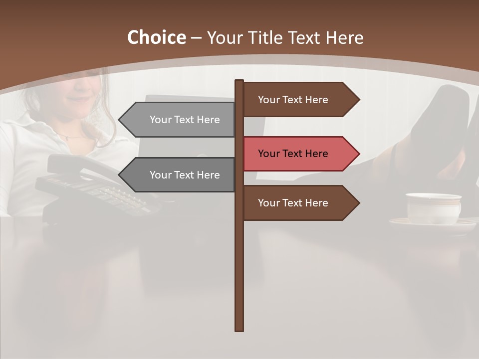 Table Conference Humorou PowerPoint Template