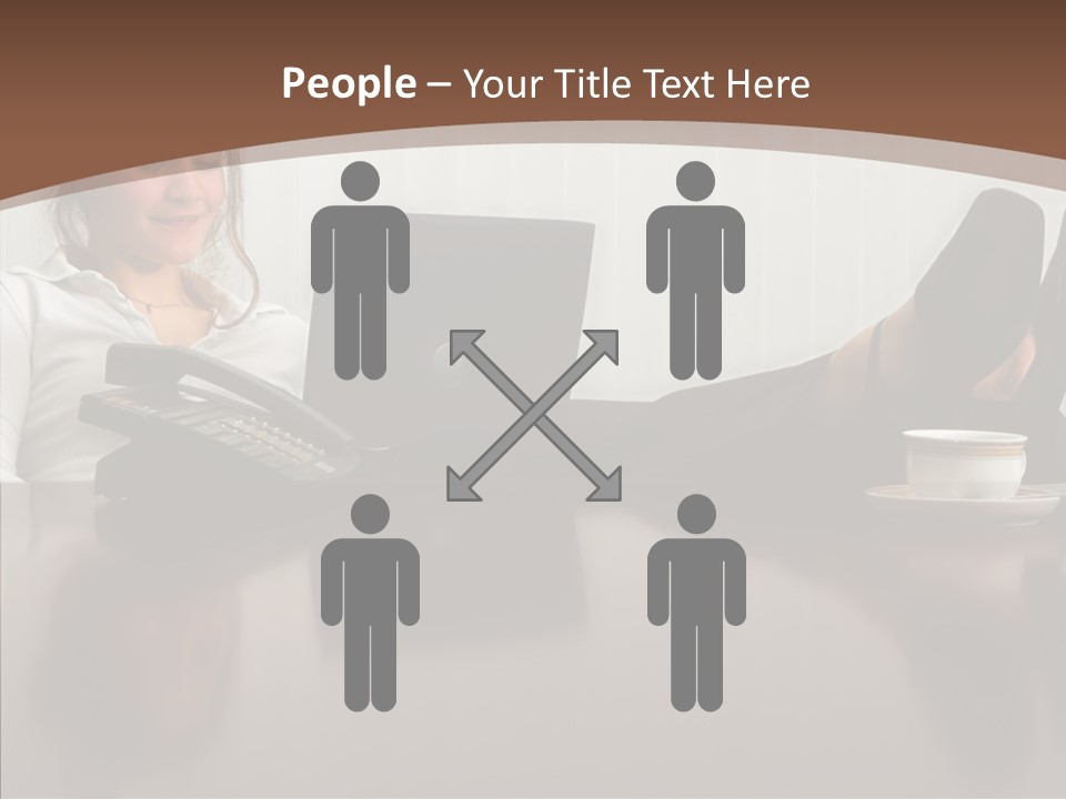 Table Conference Humorou PowerPoint Template