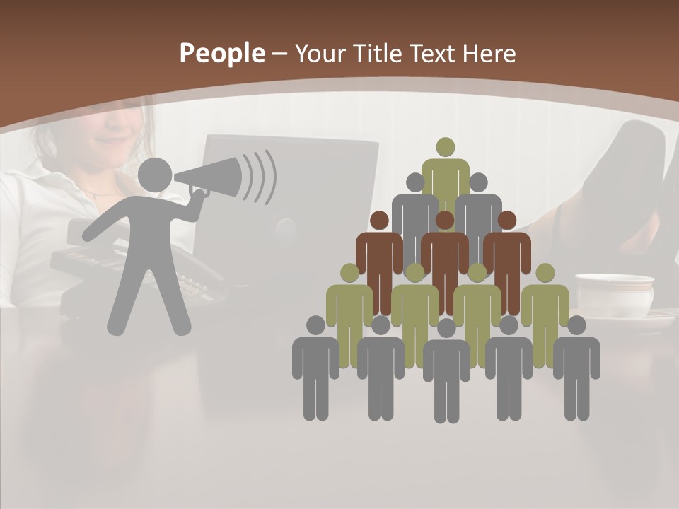 Table Conference Humorou PowerPoint Template