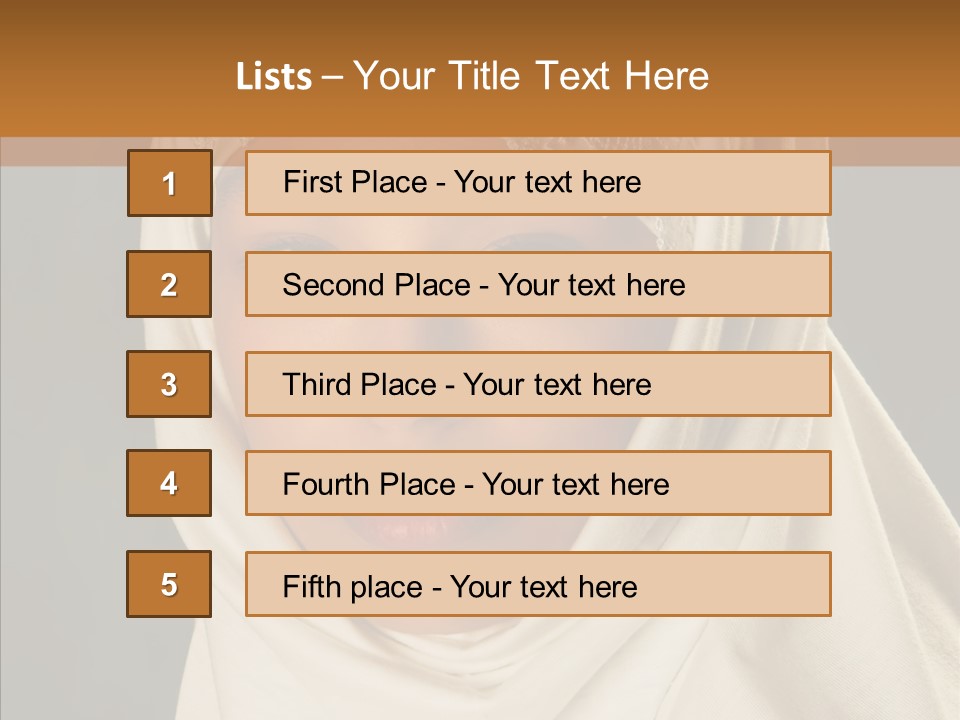 Race Racial Arabic PowerPoint Template