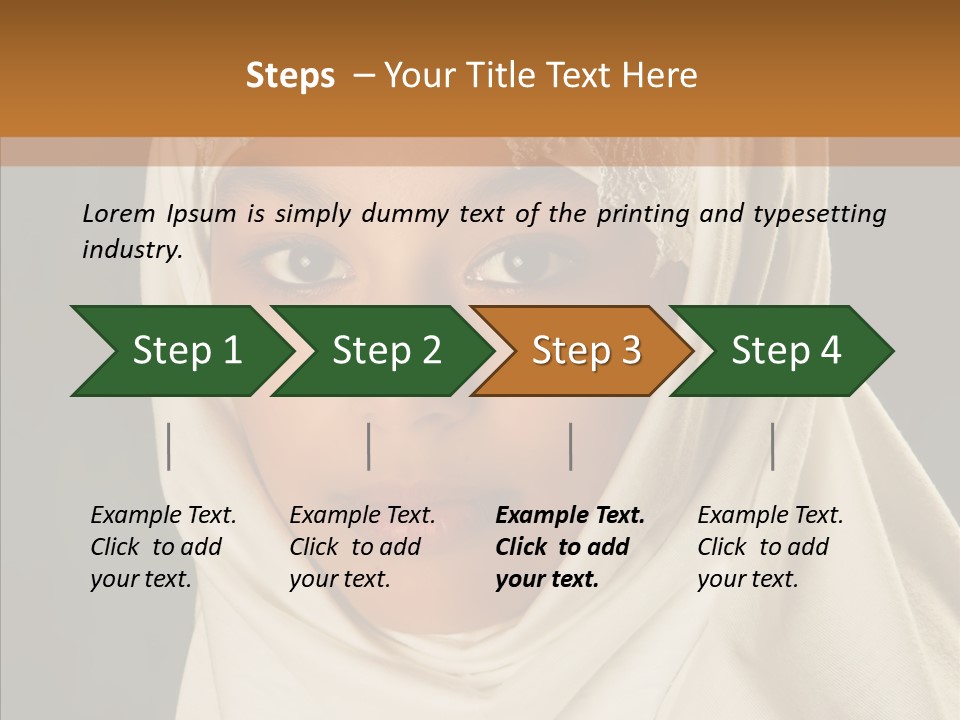 Race Racial Arabic PowerPoint Template