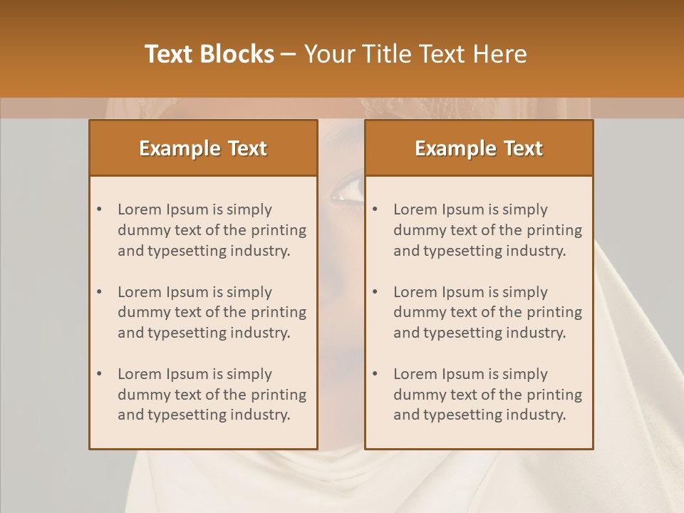 Race Racial Arabic PowerPoint Template