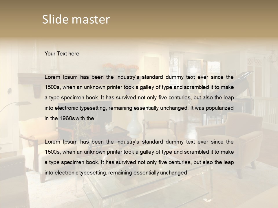Modern Apartment Eclecticism PowerPoint Template