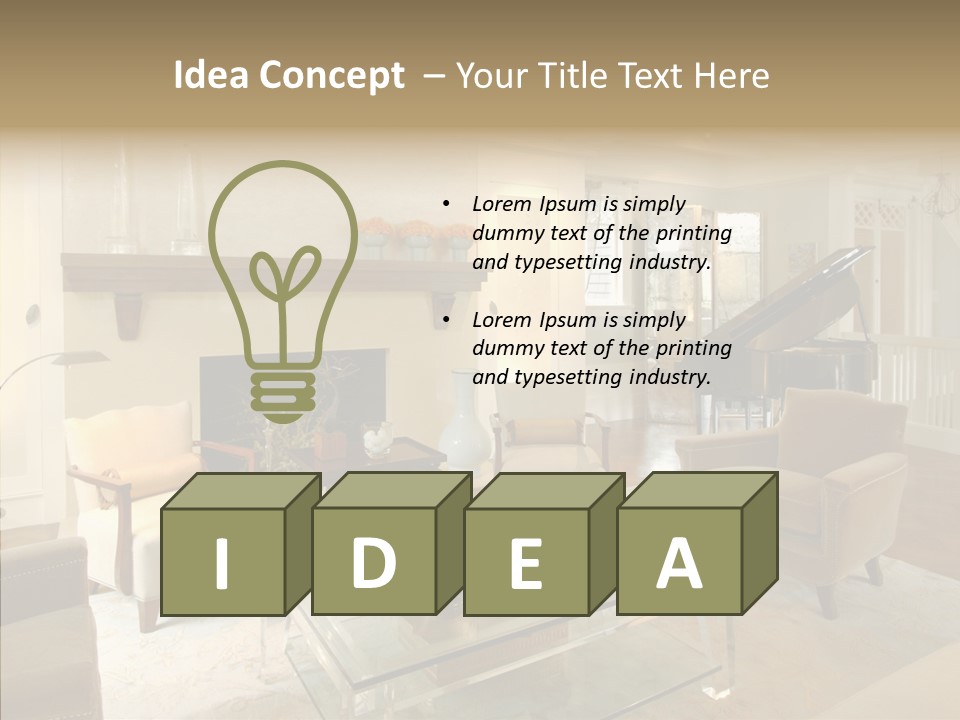 Modern Apartment Eclecticism PowerPoint Template