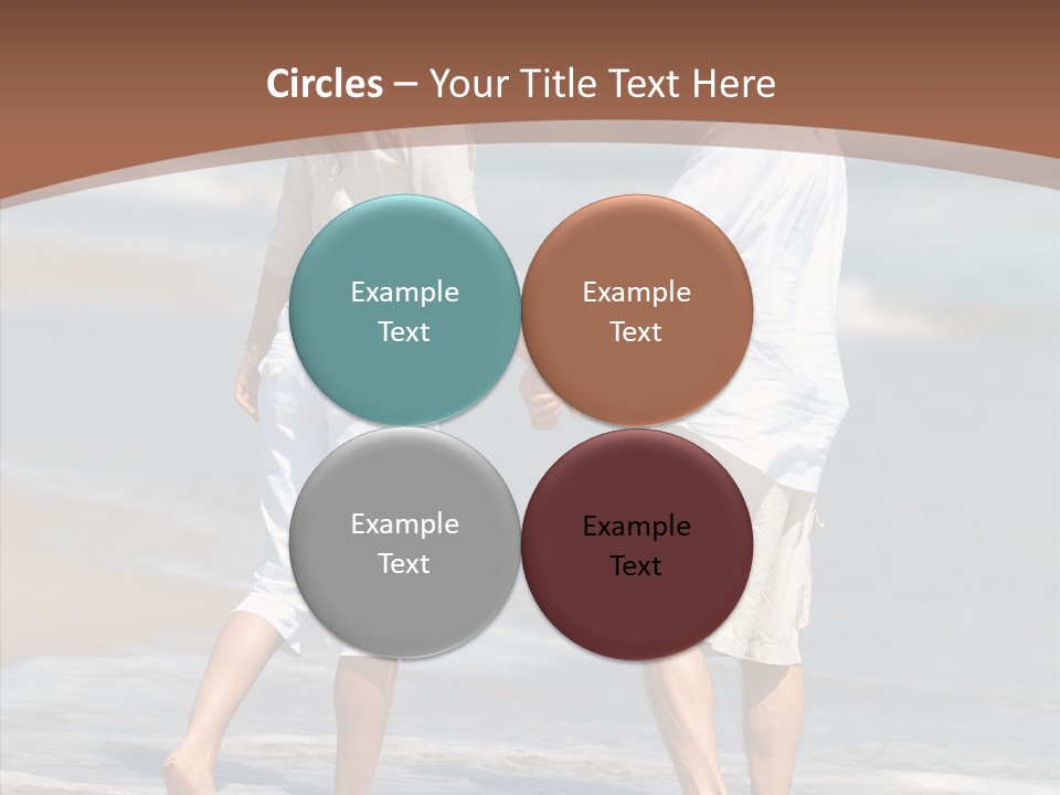 Table Figure Teamwork PowerPoint Template