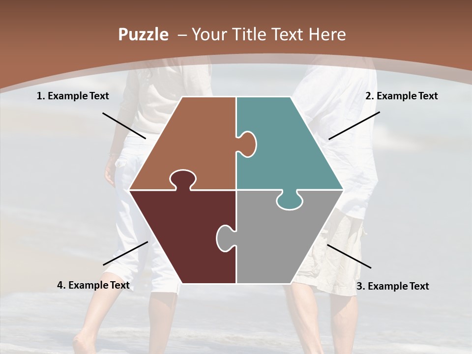 Table Figure Teamwork PowerPoint Template