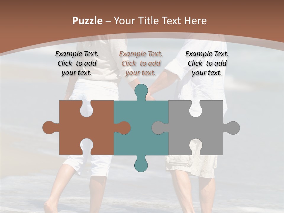 Table Figure Teamwork PowerPoint Template