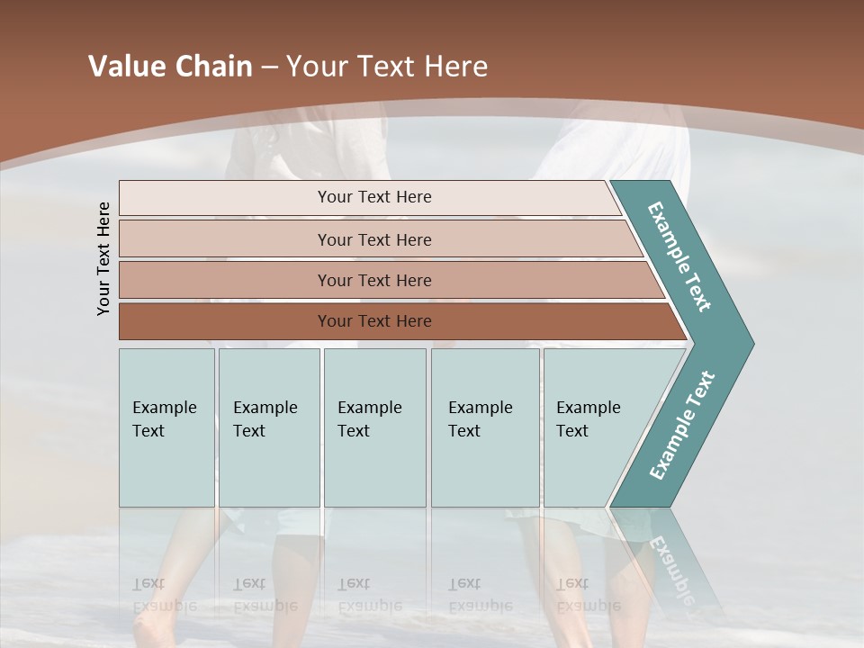 Table Figure Teamwork PowerPoint Template