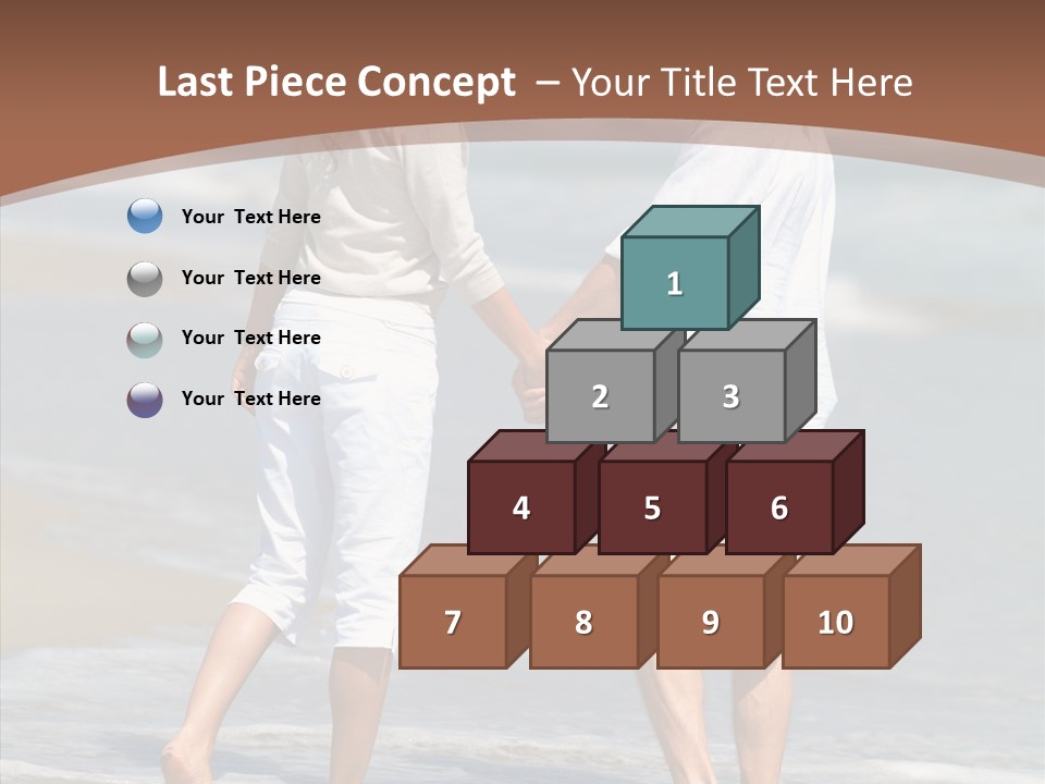 Table Figure Teamwork PowerPoint Template