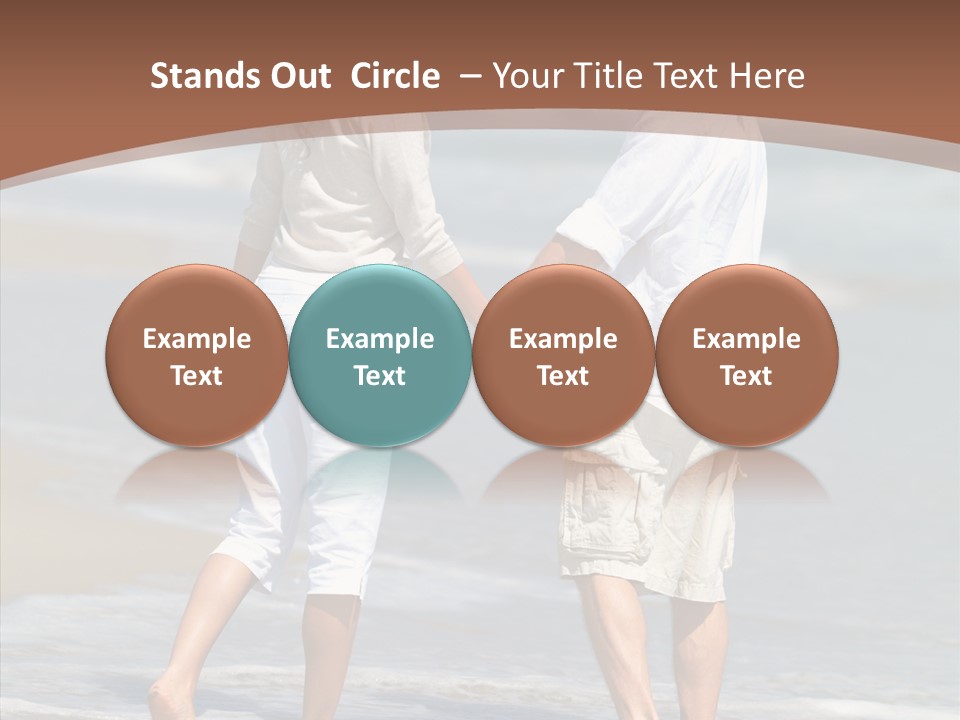 Table Figure Teamwork PowerPoint Template