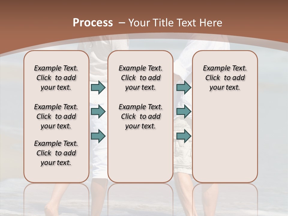 Table Figure Teamwork PowerPoint Template
