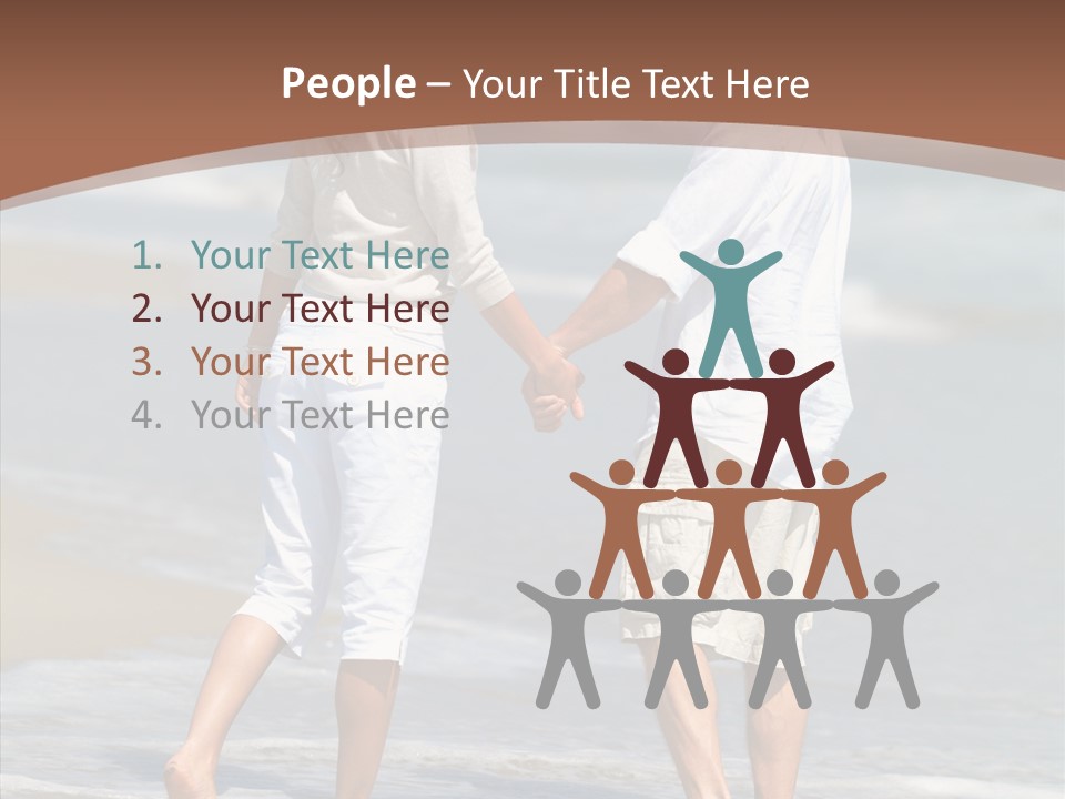 Table Figure Teamwork PowerPoint Template