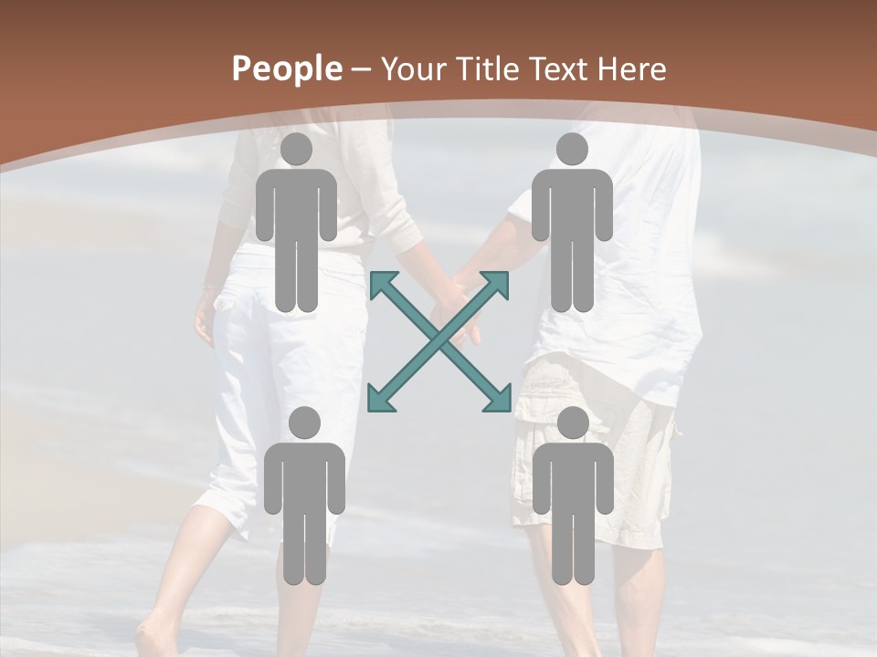 Table Figure Teamwork PowerPoint Template