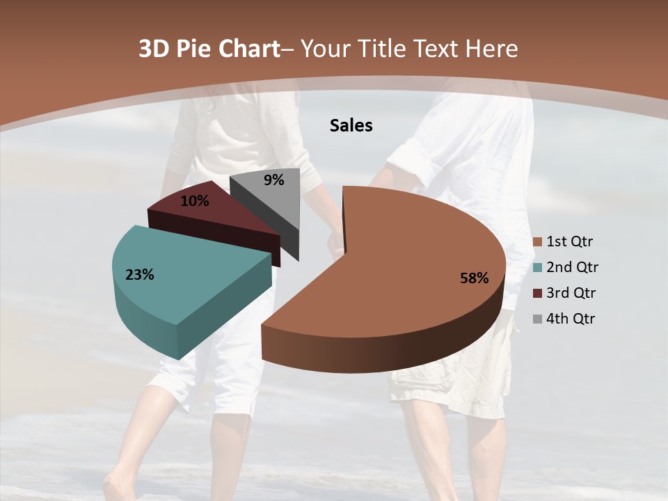 Table Figure Teamwork PowerPoint Template
