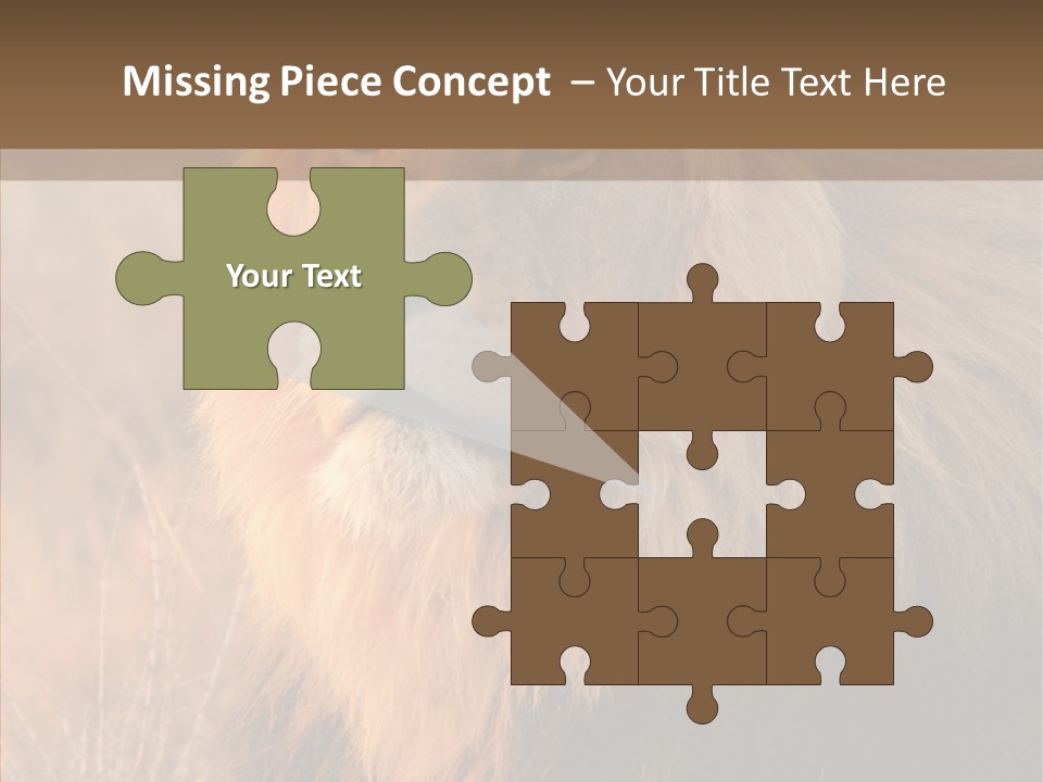 Stare Roar Africa PowerPoint Template