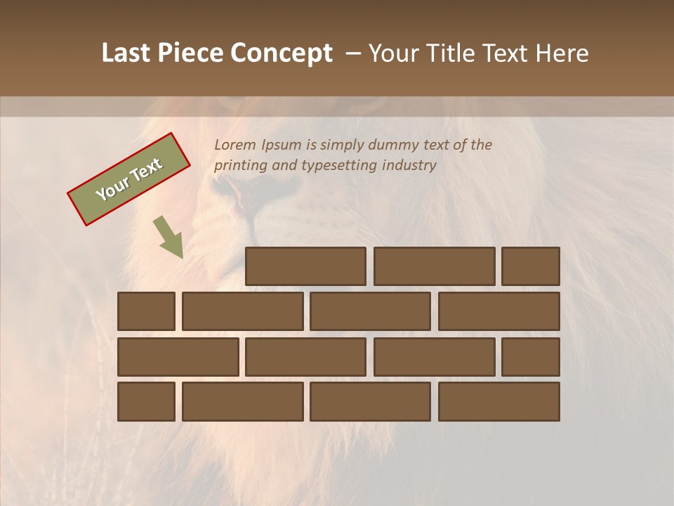 Stare Roar Africa PowerPoint Template