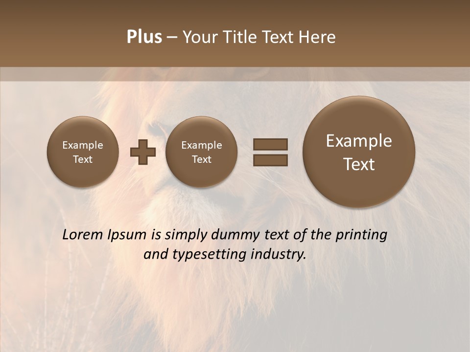 Stare Roar Africa PowerPoint Template