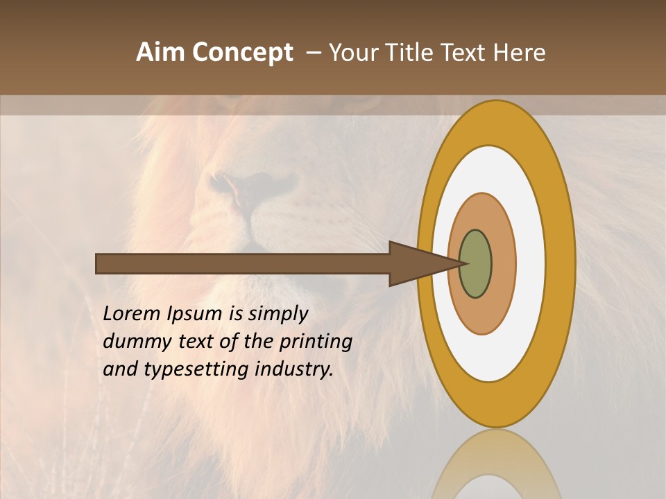 Stare Roar Africa PowerPoint Template
