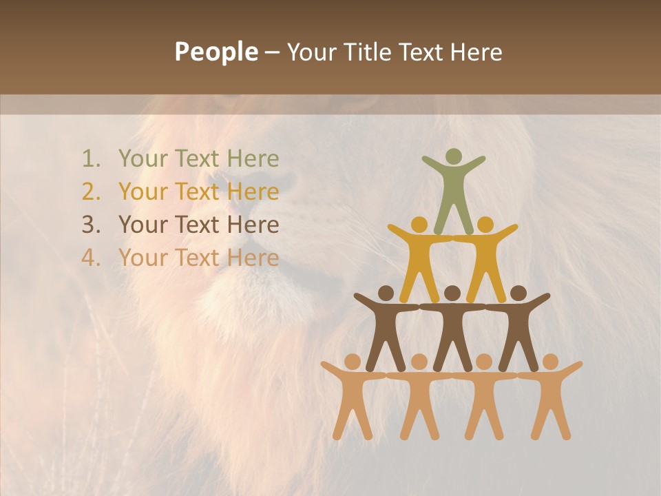 Stare Roar Africa PowerPoint Template