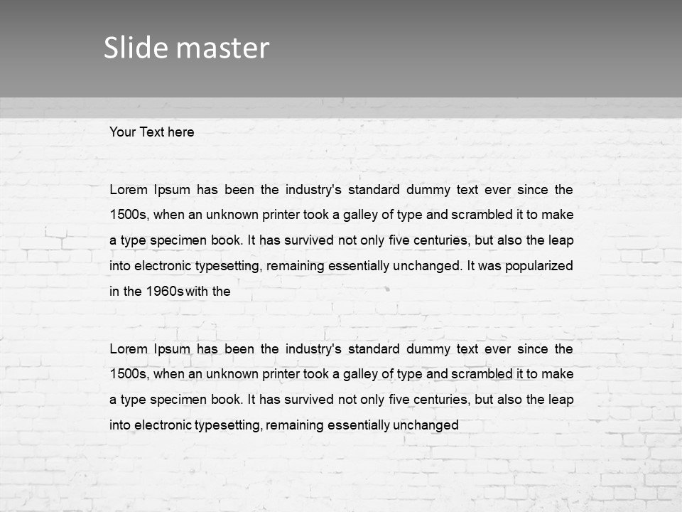 White Construction Clay PowerPoint Template