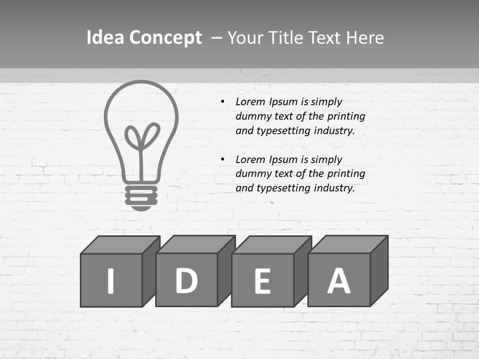 White Construction Clay PowerPoint Template